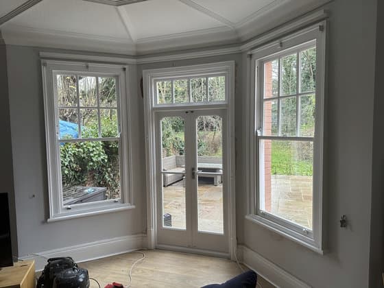 Refurbished Sash Windows in Period Home